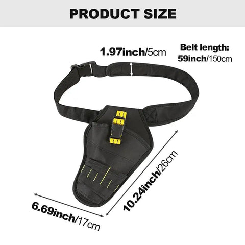 Adjustable Belt Drill Holster With Heavy Duty Design Quick Access Impact Driver Carrier Multi Pocket Tool Bag For Drills And Bits
