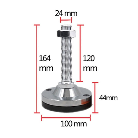 Heavy Duty Adjustable Leveler Feet Four Pack With Thick Non Slip Pvc Bottom Hella Sturdy For Kitchen Cabinets Workbenches And Tables, 164mm tall.