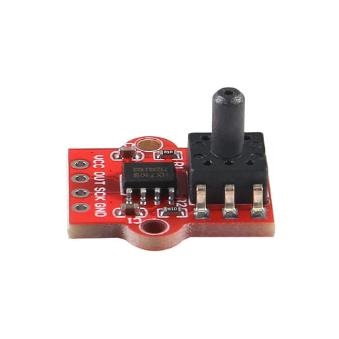 AITRIP air pressure sensor module on red breakout board with 4-pin header and small IC.