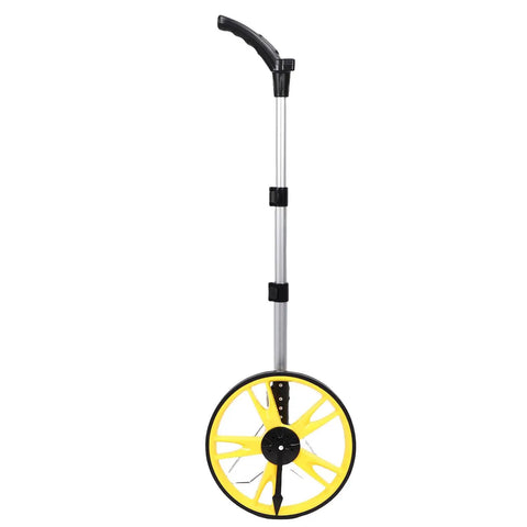 Marhynchus Telescopic Measuring Wheel for Precise Measurement, yellow wheel, adjustable aluminum handle, ideal for accurate distance measuring.