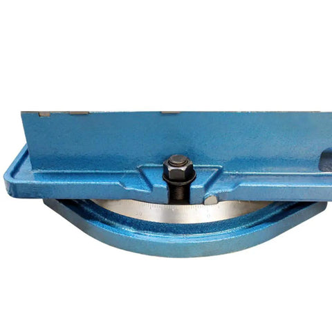 Dead Center 4 Inch Precision Accu Lock Milling Vise With Smooth Swivel Base, showing the locking mechanism and swivel base detail.