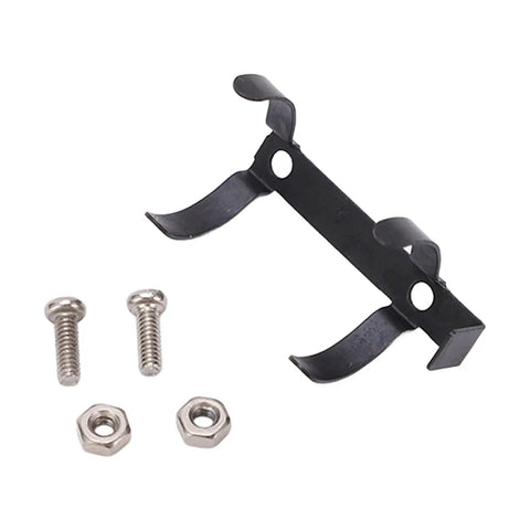 Black mounting bracket with screws and nuts for Green Mini Fire Extinguisher Scale Accessory for RC Cars Axial SCX10 WPL MN Series