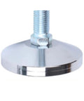 Kickass Heavy Duty Furniture Leveling Feet Four Pack Solid Carbon Steel M12 X 50mm adjustable leg with smooth surface and thread.