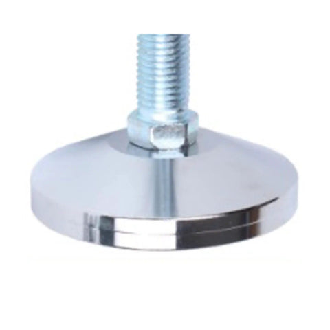 Kickass Heavy Duty Furniture Leveling Feet Four Pack Solid Carbon Steel M12 X 50mm adjustable leg with smooth surface and thread.