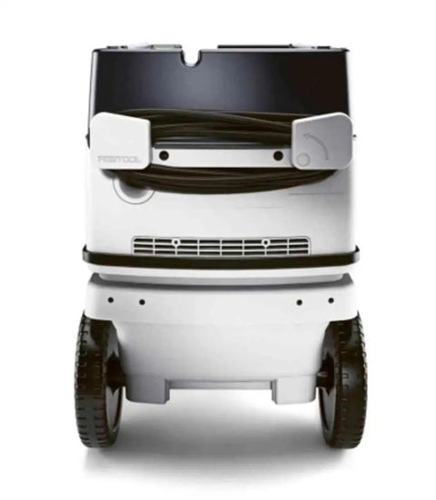 Front view of Dust Extractor CT 36 EI HEPA with Automatic Tool Trigger, five adjustable suction levels, portable shop vacuum.