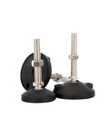Threaded Leveling Feet With Swivel Base For Tables And Furniture Adjustable Foot Stands Tough As Nails Shock Proof Steel Cup 4 Pack