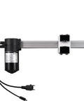 Heavy Duty ML18-024 Power Recliner Replacement Motor With Pre Wired Power Cord Rugged Steel Linear Actuator For Electric Lift Chairs No Sweat Setup For Effortless Gliding Comfort showing actuator with motor and power cord.