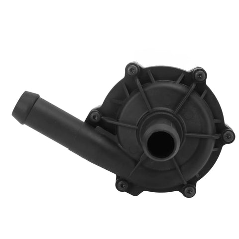 Straight Bolt On Auxiliary Electric Coolant Pump For Smooth Intercooler And Battery Cooling Replaces 11537630368 top view showing the pump design.