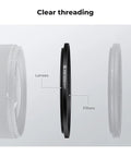 67 To 82mm Step Up Ring Adapter Set Aluminum Alloy Lens Filter Converter For 67mm Lenses shown with threading details
