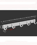 Built Tough Wall Mounted Coat Hook Heavy Duty Robe And Towel Hanger Solid Zinc Alloy with four hooks for everyday use.