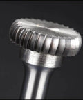Close-up of 6mm Solid Carbide End Mill Milling Cutter with 6mm Shank, Tungsten Steel Rotary Grinding Head for DIY Engraving
