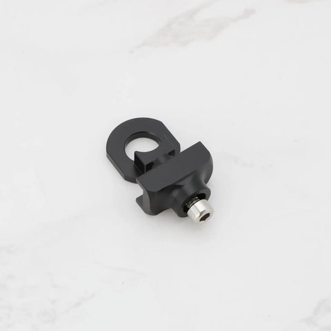 2 Piece Bicycle Chain Tensioner Kit With Tools For BMX Single Speed And Fixie Track Bikes Beefy Aluminum 10mm part on white background