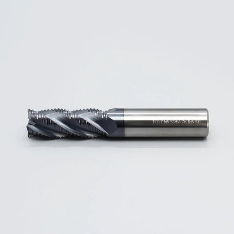 Roughing End Mill Beefy Carbide Square Nose Four Flute End Milling Bit Five Eighth Inch Shank Five Eighth Inch Cutting Diameter