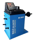 Heavy Duty Wheel Balancer Machine Built With Raw Copper Motor Core And Lab Grade Precision to eliminate steering jitter, blue body.