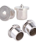Close-up of Dowel Center Set 16 Piece With Four Sizes 6mm 8mm 10mm and 12mm for precise hole transfer in frame and panel assembly.