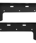 Heavy Duty Floating Shelf Brackets 2 Pack Black Steel For Wall Mounted Cabinets, Easy Install For Kitchen And Office