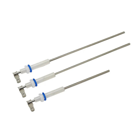 Straight Up Ceramic Steam Probe Replacement Set Compatible With Breville Sage Dual Boiler Oracle And Oracle Touch Espresso Machines No Sweat Installation, three ceramic probes with steel ends.