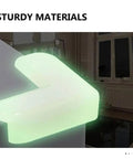 12 Pack Glow In The Dark Corner Guards For Furniture L Shaped Edge Protectors Soft PVC Night Light Kid Safe Safety Cushions glowing