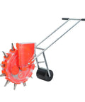 Efficient Handheld Garden Seeder For Corn And Soybeans, Walk-Behind Planter with Adjustable Spacing, Eight-Hole Design, Durable Iron Mouth