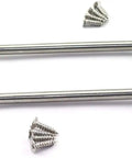 Top Shelf Stainless Steel Cabin Hooks And Eye Latches For Shed Doors Windows Straight Up Heavy Duty Rustproof Windproof Safety Catch Locks Includes Mounting Screws, 6 inch hooks with screws.