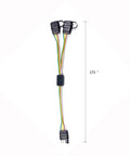 17.5 Inch 4 Pin To 4 Pin Trailer Light Wiring Connector Adapter Y Splitter Cable Extension For Tailgate Lights And Trailer Lights Plug And Play Waterproof Cap