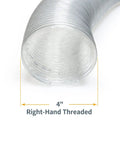 4 Inch Anti Static Dust Collection Hose 10 Feet Flexible PVC For Table Saw Band Saw Planer Jointer Woodworking And Garage Dust System Pro Grade Ultra Lite Spiral Hose With Steel Spring