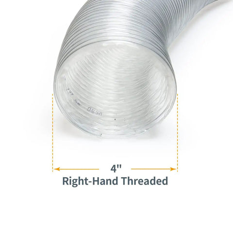 4 Inch Anti Static Dust Collection Hose 10 Feet Flexible PVC For Table Saw Band Saw Planer Jointer Woodworking And Garage Dust System Pro Grade Ultra Lite Spiral Hose With Steel Spring
