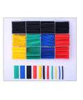 Ultimate Heat Shrink Sleeve Kit With 800 Pieces For Cable Winding And Sheath Restoration, Featuring High Expansion Ratio And Thermal Stability To Cover All Wire Sizes With A Radly Tight Close Fit And Variety of Colors For Any Project. Assorted heat shrink tubing kit in plastic organizer, multiple colors and sizes