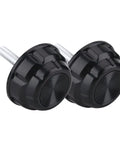 Durable Screw Cap Replacement Kit For Spinning Reels 10 Pcs Handle Caps And Gaskets For Outdoor Fishing, black knob caps with screws.