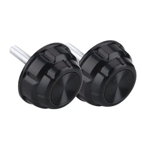 Durable Screw Cap Replacement Kit For Spinning Reels 10 Pcs Handle Caps And Gaskets For Outdoor Fishing, black knob caps with screws.