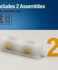 Top Shelf Sliding Window Roller Assembly Two Pack Featuring 7/16 Inch Brass Rollers With Sturdy Nylon Housing For No Sweat Snap Install and smooth operation.