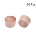 Wood Button Top Plugs Seven Sixteenths Inch Hardwood Plugs For Craft And Woodworking, Nine Twenty Fifths Inch Height, 50 Piece Pack