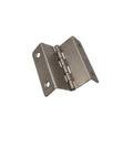 Two-Way Fold Cabinet Door Hinges Set For Quiet Bifold Doors, Vintage Style, metal hinge close-up view, angled
