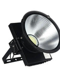Heavy Duty Led Tower Floodlight Waterproof Job Site Search Lamp With Badass 1000 Watt Glow angled view with reflective lens and support mount