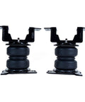 Heavy Duty Air Suspension Kit With Wireless Compressor For Silverado 1500 And Sierra 1500 4WD Trucks showing air springs and mounts.