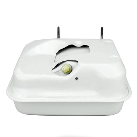 Front view of Honda GX Gas Fuel Tank Kit with mounting points visible