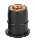 50 Pack M6x0.8mm Rubber Well Nuts With Captive Brass Inserts For Motorcycle Windscreen And Atv Panel Mounting Vibration Dampening Fasteners seen from the side.