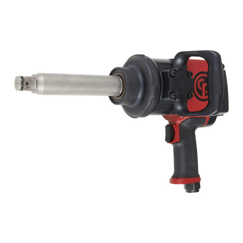 One Inch Air Impact Wrench With Six Inch Extended Anvil Delivers 1770 Ft Lbs Of Raw Torque For Grease Monkey Garage Builds featuring pistol grip.