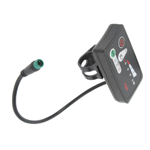 LED Display Meter For Electric Bikes 24V 36V 48V Universal Control Panel With 5 Pin Waterproof Connector Multifunctional E Bike Dashboard For Power Speed Battery Level And More