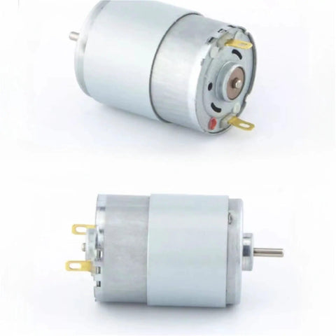 Pro Grade Dc High Speed Electric Motor 385 Size With Badass Strong Magnets And Kickin High Torque viewed from multiple angles.