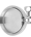 Rock Solid 4 Inch 102mm Sanitary Pipe Fitting Kit With End Cap Weld Ferrule Clamp And Silicone Gasket For Brewing Dairy And Food Processing Jobs That Need Heavy Duty Stainless Steel Gear That Lasts, 304 stainless steel end cap
