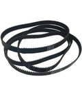 Beefy Synchronous Power Transmission Belt For Closed Loop Drive System with semicircular arc tooth, shown coiled with visible width details