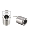 Five Pack 6x10x12mm Needle Roller Bearings With One Way Clutch Chrome Steel Rollers Built To Last Durable Drawn Cup With Plastic Cage