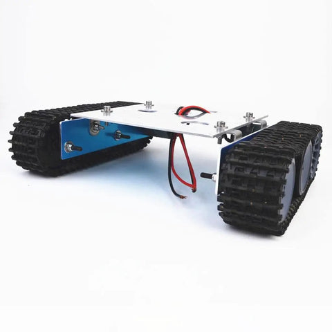 Smart Robot Tank Chassis With 33GB-520 Motor For DIY Robotics, durable aluminum alloy, unassembled with big track system