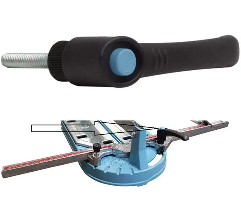 Pro Grade Heavy Duty Clamping Lever Knob For 2G Size Tile Cutters M8x25 Thread on tile cutter with measuring bar.