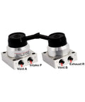 Super Cool 1/4 Inch Pneumatic Hand Valve Thread K34R6 Series Manual Control With Three Position Four Way Setup for fluid management.