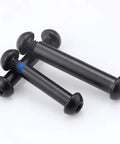 5 Pack Mountain Bike Shock Absorber Screws 17 To 82mm M8 Steel Bolts for Full Suspension Bikes, black with blue detail