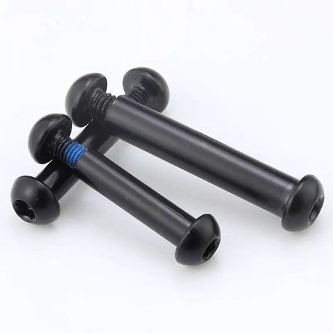 5 Pack Mountain Bike Shock Absorber Screws 17 To 82mm M8 Steel Bolts for Full Suspension Bikes, black with blue detail