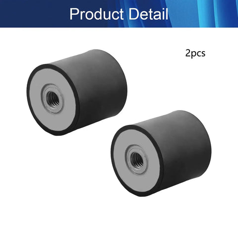 Premium Heavy Duty M12 Rubber Vibration Isolator Mounts Set Of Two For Mini Split Ac Generators And Diesel Engines. Rubber, 50mm.