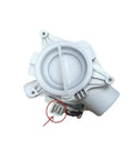 Drain Pump Motor Replacement for Drum Washing Machines Universal Fit for BEKO and Similar Models Restores Fast Draining Performance with Durable Plastic and Metal Housing Plug and Play Easy Install, white pump connector detail